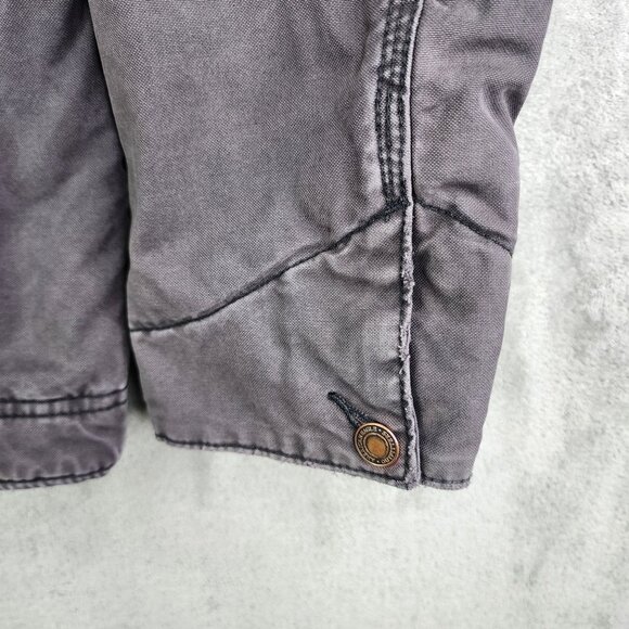 Mens Gray American Eagle Outfitters Workwear Jacket Quilted Lining Button Up XL - Picture 5 of 11